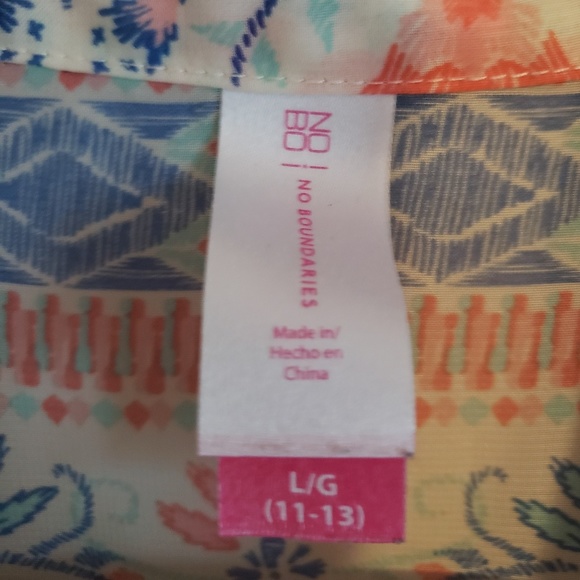 Multi Colored Button Down With Split Back - Picture 2 of 4